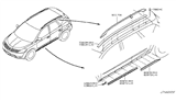 Diagram for 2005 Nissan Murano Door Moldings - 82870-CC20A