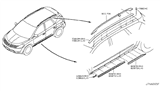 Diagram for 2006 Nissan Murano Mud Flaps - 63873-CA00A