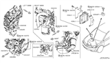 Diagram for Nissan Murano Knock Sensor - 22060-2A000