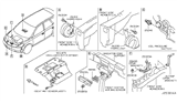 Diagram for Nissan Murano Horn - 25610-CA00A