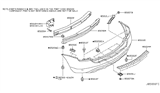 Diagram for 2006 Nissan Murano Bumper - HEM22-CC20J