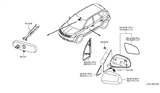 Diagram for 2004 Nissan Murano Mirror Cover - K6373-CA000