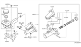 Diagram for 2007 Nissan Murano Brake Master Cylinder - 46010-CA000