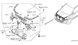 Diagram for 2005 Nissan Murano Radiator Support - 62520-CA000