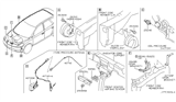 Diagram for 2004 Nissan Murano Air Bag Sensor - 98581-AM610