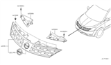 Diagram for 2005 Nissan Murano Grille - 62310-CA000