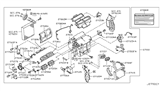 Diagram for Nissan Murano Blend Door Actuator - 27732-AL610