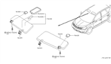 Diagram for 2010 Nissan Rogue Sun Visor - 96420-ED000