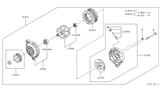 Diagram for 2002 Nissan Maxima Alternator Case Kit - 23127-5Y700