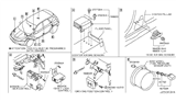 Diagram for 2004 Nissan Murano Air Bag Sensor - 98820-CA026