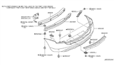 Diagram for 2005 Nissan Murano Bumper - 85022-CA026