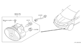 Diagram for 2006 Nissan Murano Fog Light - 26155-CB025