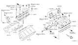 Diagram for 2004 Nissan Murano Intake Manifold Gasket - 14033-8J115