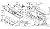 Diagram for 2004 Nissan Murano Center Console Base - 96910-CA00B