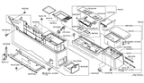 Diagram for 2003 Nissan Murano Cup Holder - 96965-CA101