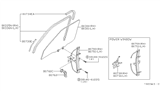 Diagram for Nissan Pathfinder Window Crank Handles - 80760-0W003