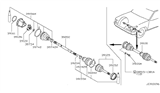 Diagram for 2003 Nissan Pathfinder Axle Shaft - 39100-58G60