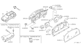 Diagram for 1999 Nissan Pathfinder Instrument Cluster - 24820-2W600