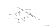 Diagram for Nissan Rack & Pinion Bushing - 54445-0W000