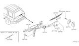 Diagram for 1999 Nissan Pathfinder Wiper Arm - 28780-2W100