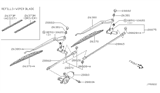 Diagram for 1999 Nissan Pathfinder Wiper Arm - 28886-0W001