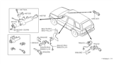 Diagram for 2000 Nissan Xterra Car Key - H0564-4P110