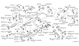 Diagram for 1996 Nissan Pathfinder Exhaust Hanger - 20610-1W000