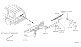 Diagram for 2002 Nissan Pathfinder Wiper Pivot - 28700-2W100