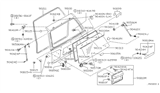 Diagram for 1998 Nissan Pathfinder Lift Support - 90450-1W300