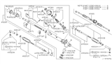 Diagram for Nissan Pathfinder Tie Rod Adjusting Sleeve - 49541-4W000