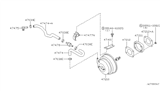 Diagram for Nissan Pathfinder Brake Booster - 47210-1W700