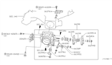Diagram for 1998 Nissan Pathfinder Throttle Position Sensor - 22620-4P202