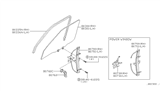 Diagram for 2001 Nissan Pathfinder Window Run - 80330-1W321