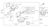 Diagram for 2001 Nissan Pathfinder Evaporator - 27280-0W012