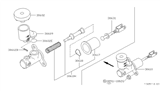 Diagram for 1999 Nissan Pathfinder Clutch Master Cylinder - 30610-0W050