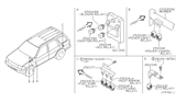 Diagram for 2002 Nissan Pathfinder Relay - 25230-05U00