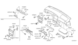 Diagram for 1999 Nissan Pathfinder Glove Box - 68500-0W002