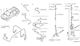 Diagram for 2002 Nissan Pathfinder Antenna Cable - 28241-0W000