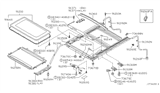 Diagram for 2001 Nissan Pathfinder Sunroof - 91210-2W100