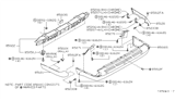 Diagram for 1996 Nissan Pathfinder Bumper - H5022-0W025