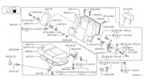 Diagram for 2004 Nissan Pathfinder Armrest - 88700-6W102