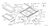 Diagram for 1996 Nissan Pathfinder Sunroof - 91210-1W200