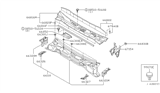 Diagram for 2001 Nissan Pathfinder Weather Strip - 66830-1W500