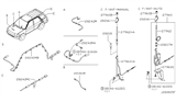 Diagram for 1999 Nissan Pathfinder Antenna Cable - 28242-2W610