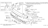 Diagram for 1996 Nissan Pathfinder Bumper - F2022-0W625