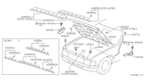 Diagram for 1998 Nissan Pathfinder Hood - F5100-0W030