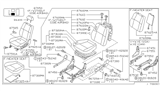 Diagram for 2001 Nissan Pathfinder Seat Motor - 87451-0W000