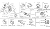 Diagram for Nissan Maxima Cruise Control Switch - 25340-40U05