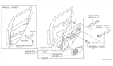 Diagram for 1999 Nissan Pathfinder Armrest - 82940-2W102