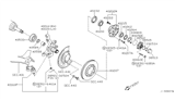 Diagram for 2004 Nissan Pathfinder Ball Joint - 40160-0W000